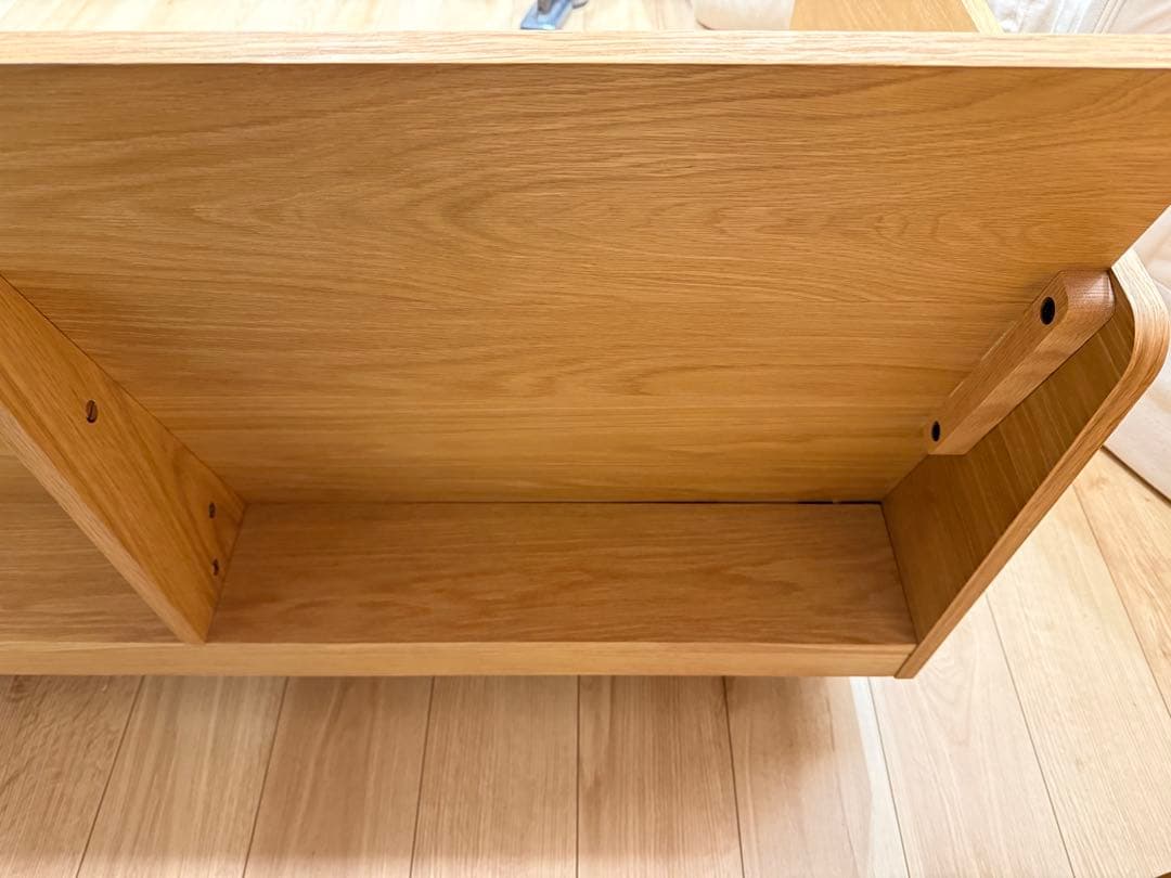 無印良品 廃盤希少品 木製ソファ オーク材 2.5シーター