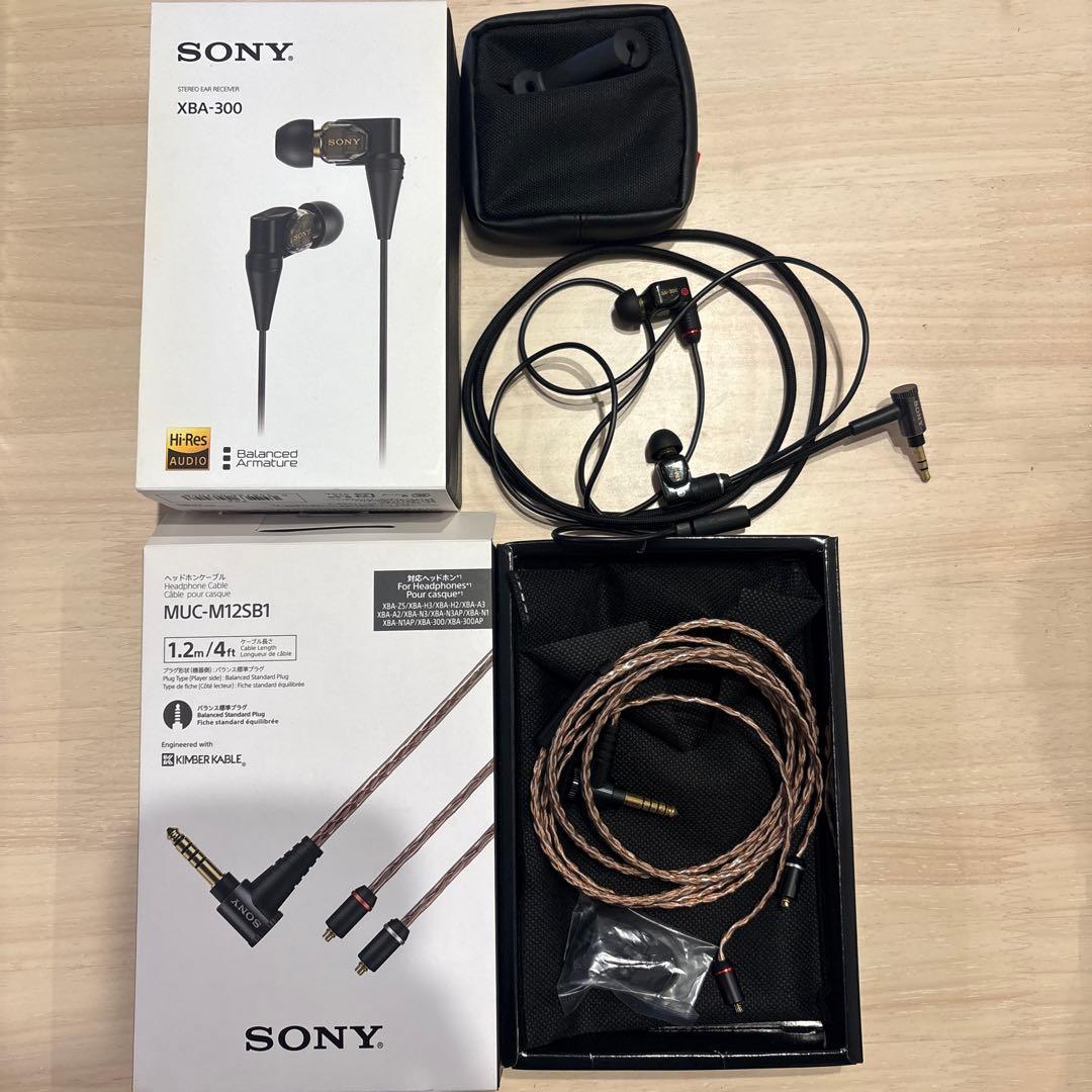 イヤホン SONY XBA 300 MUC-M12SM2 MUC-M12SB1