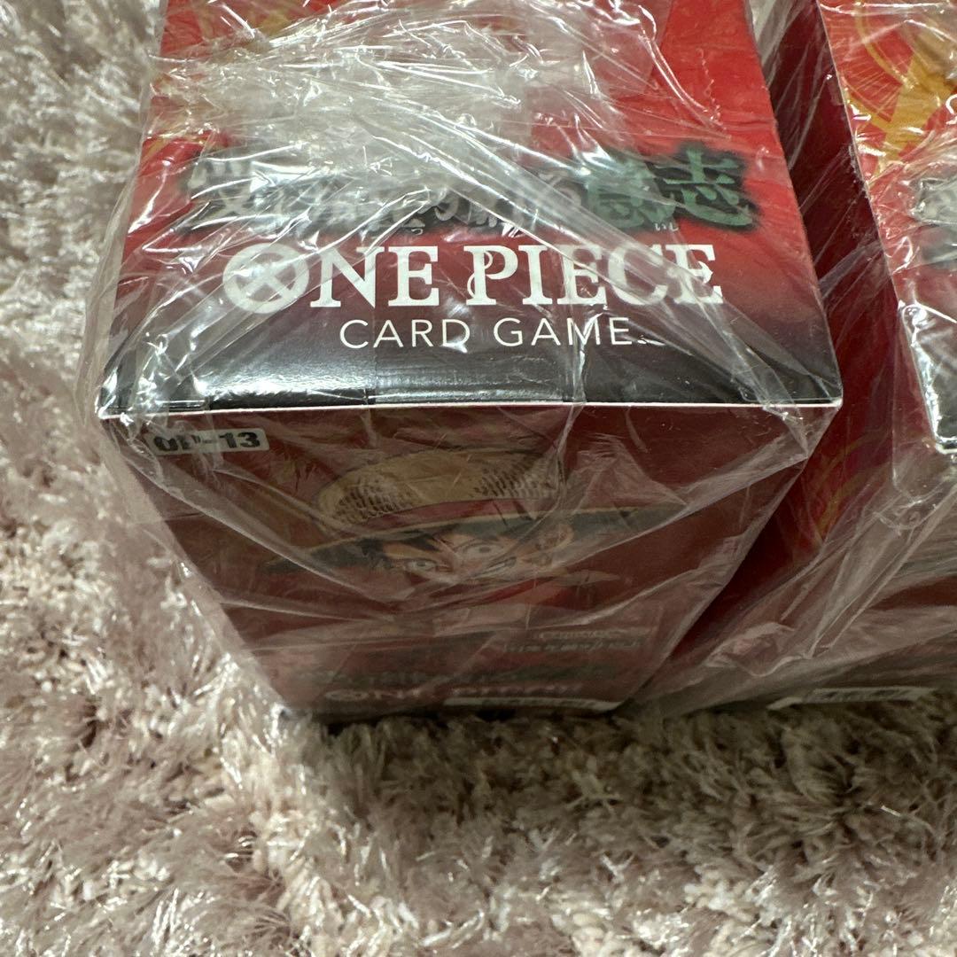 ワンピースカードゲーム 受け継がれる意志 2BOX テープ付き プロモカード6枚