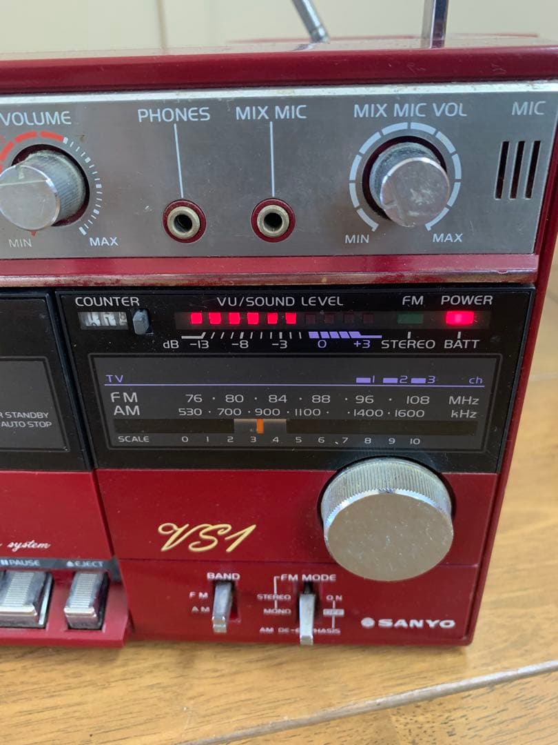 SANYO 三洋電機 MR-VS1 キャリング ミニコンポ ラジカセレ ジャンク