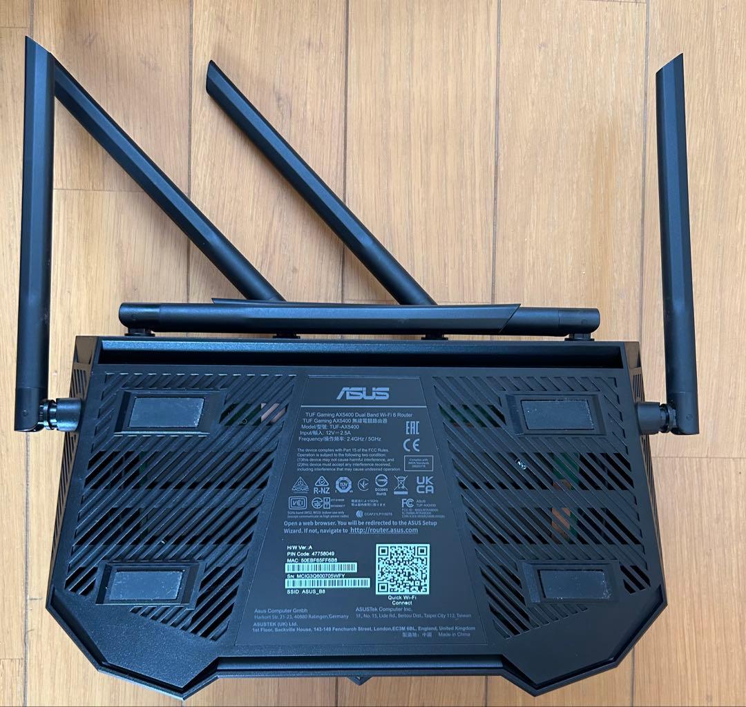 ASUS TUF Gaming AX5400 無線LANルーター