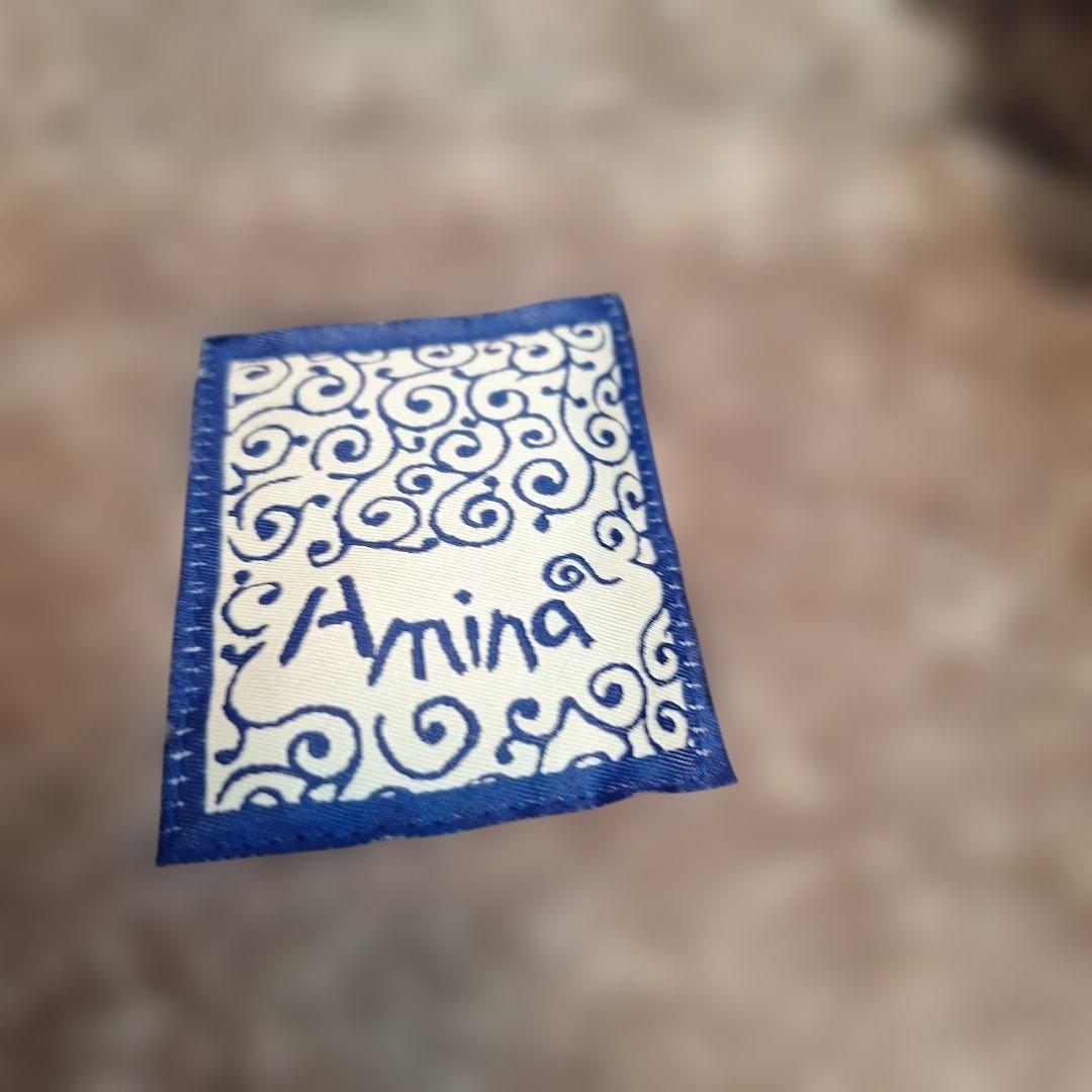 美品です❗　幾何学模様刺繍 ベージュ モッズコート