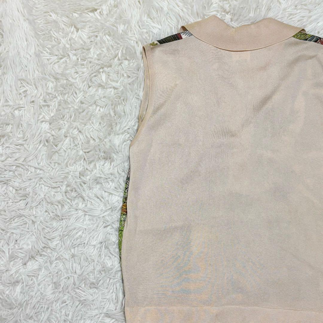Jungle Love HERMES ノースリーブ　ポロシャツ　シルク　スカーフ