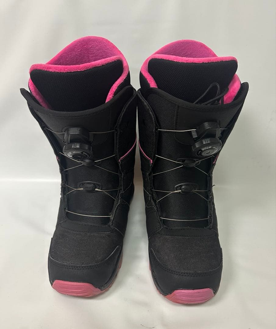 STELLA レディース　スノーボードBOAブーツ ブラック/ピンク23.0cm