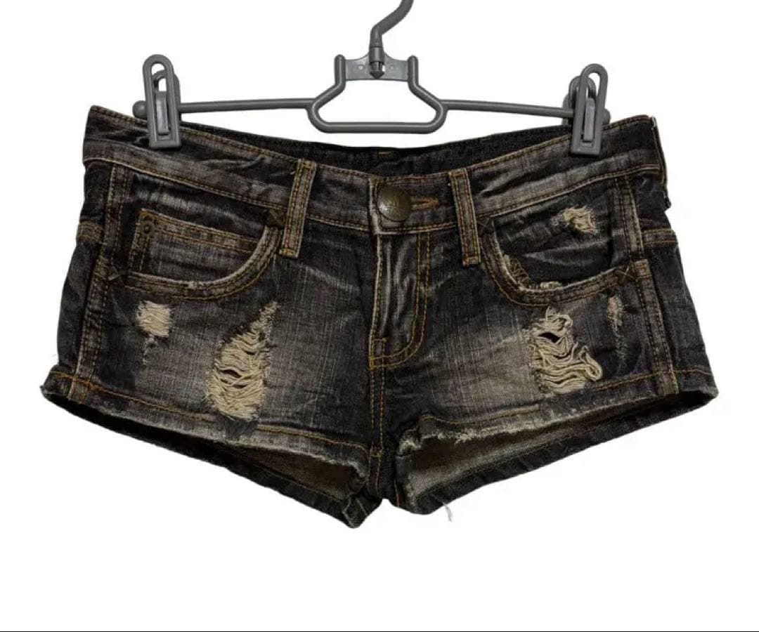 d.i.a. ダイヤ ショートパンツ ショーパン ダメージ デニム XS 24