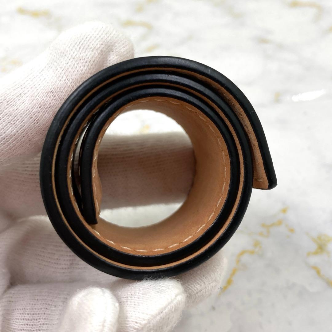 外観極美品❣️LOEWE ロエベアナグラムスラップレザーブレスレットアクセサリー