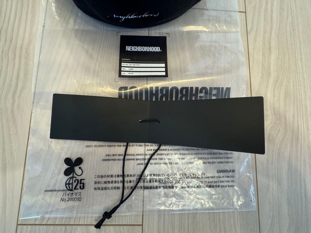 NEIGHBORHOOD ベレー ブラック 24FW ネイバーフッド L 帽子