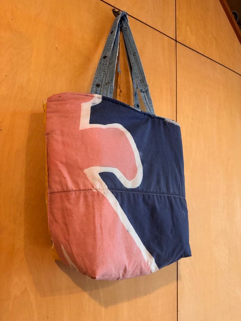 SAYOCAFE個性的デニムパッチワークバッグ