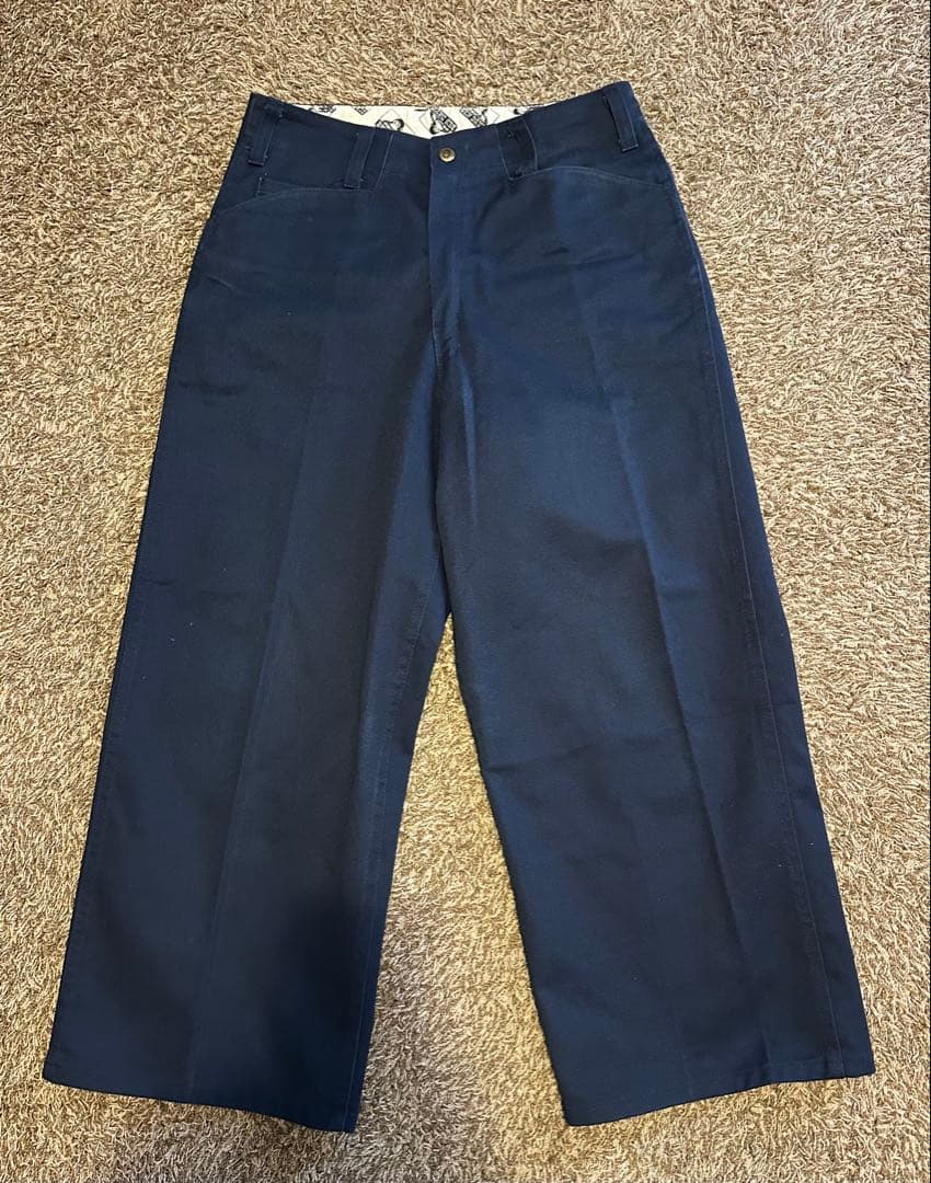 希少　美品　90s USA製 ベンデイビス　ゴリラカット フリスコパンツ　紺色