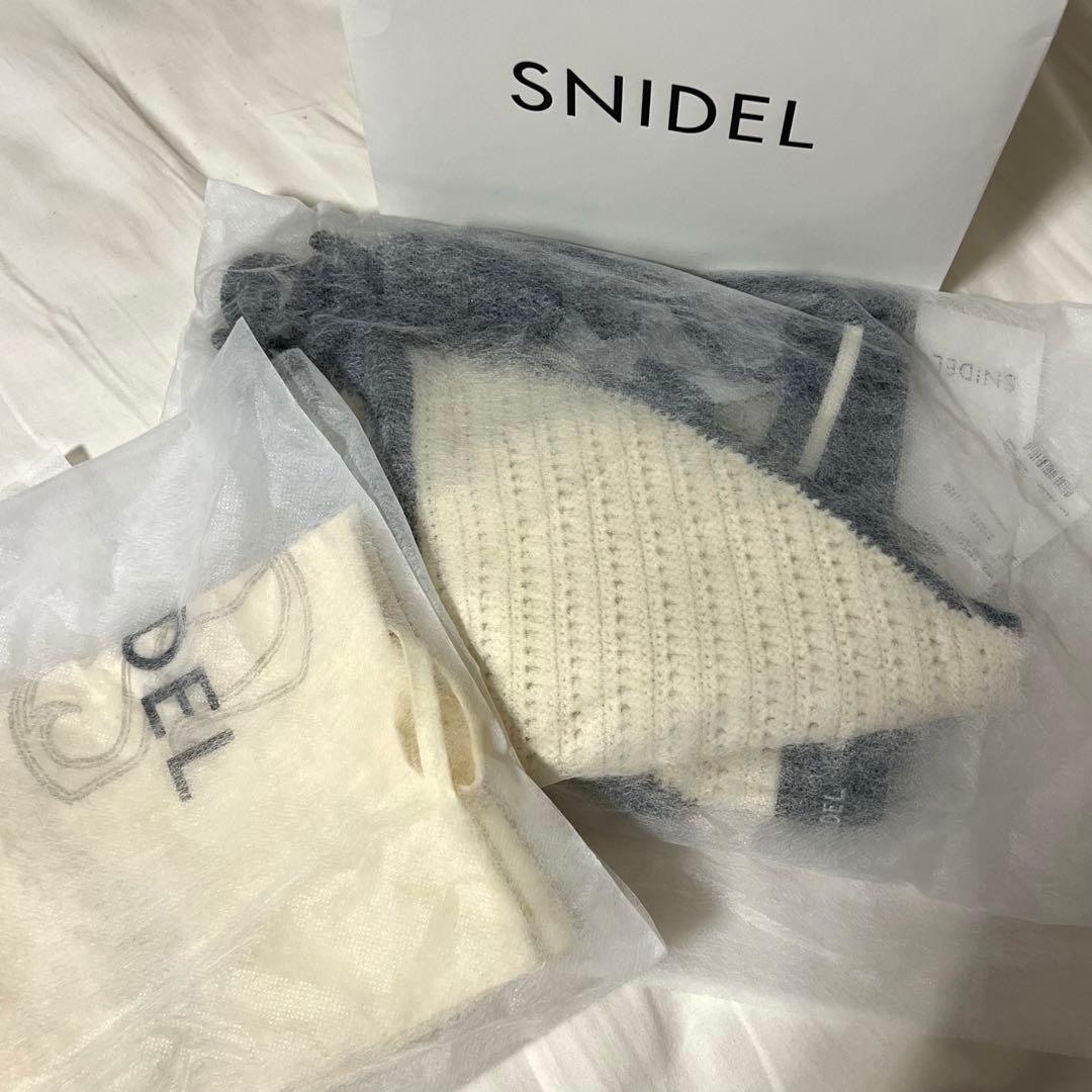 さなだ様用‼️snidel水着2025 クロシェビキニ 新品未使用タグ付き