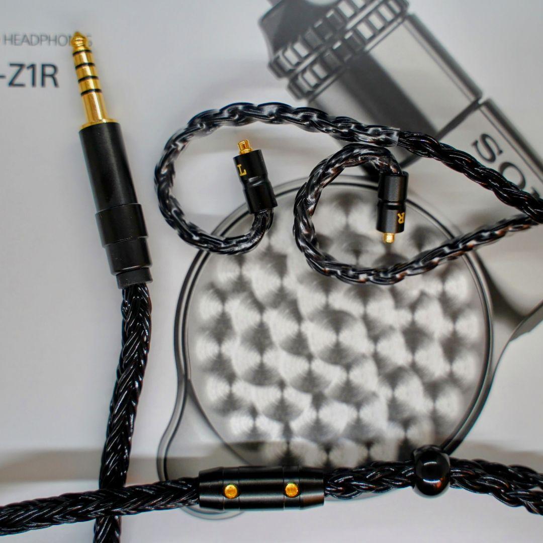 【オーダーメイド新作】24コア ブラック被膜 膨張式MMCX 4.4mm