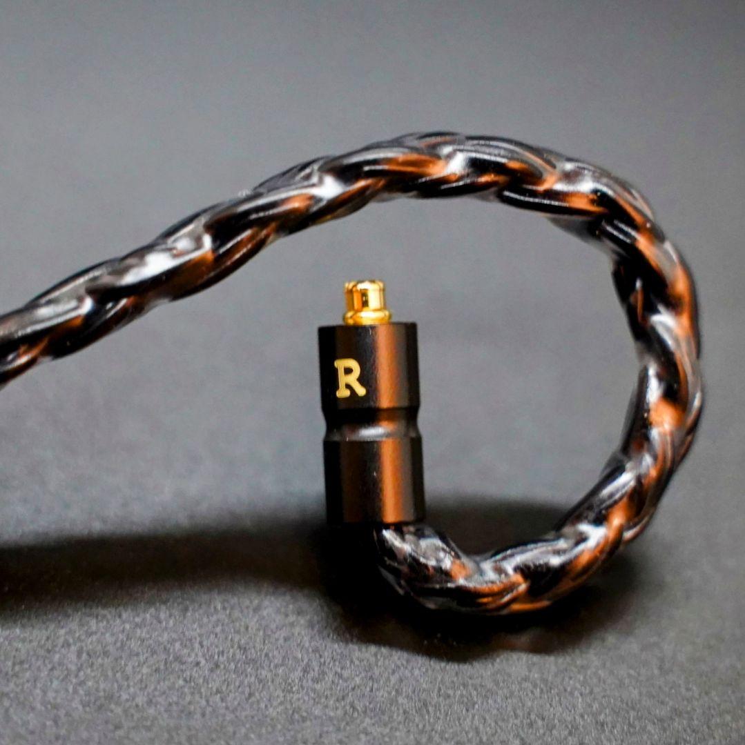 【オーダーメイド新作】24コア ブラック被膜 膨張式MMCX 4.4mm