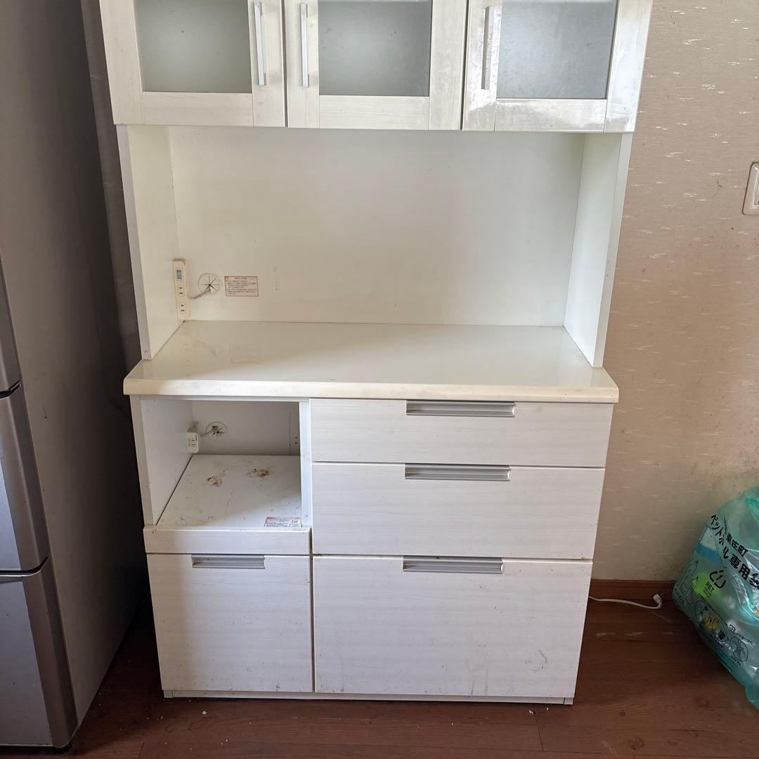 M021 ニトリ レンジボード 食器棚 幅990ｍｍ　本日限定値引き　送料込