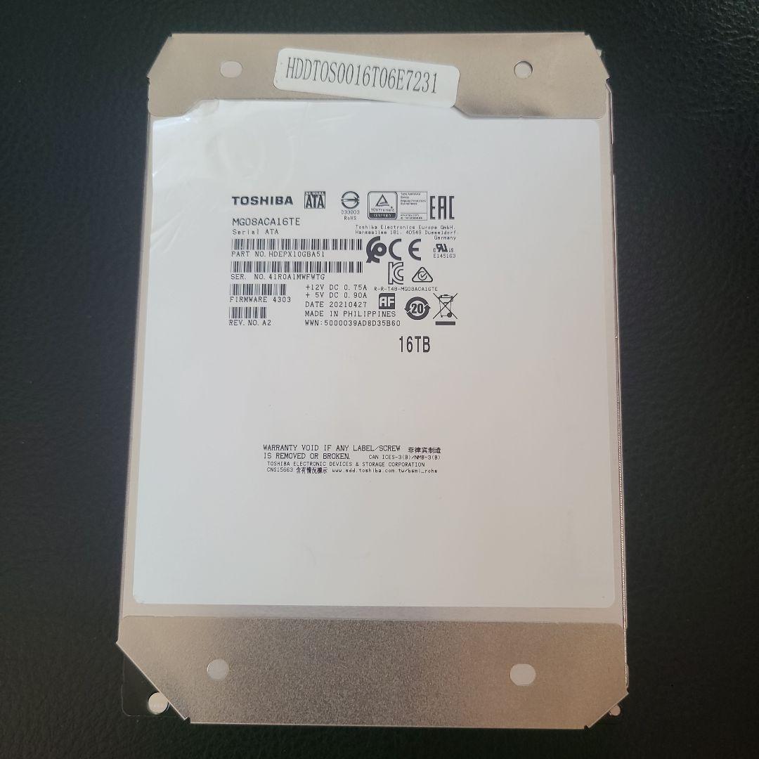 Toshiba MG08ACA16TE 16TB HDD ハードディスク