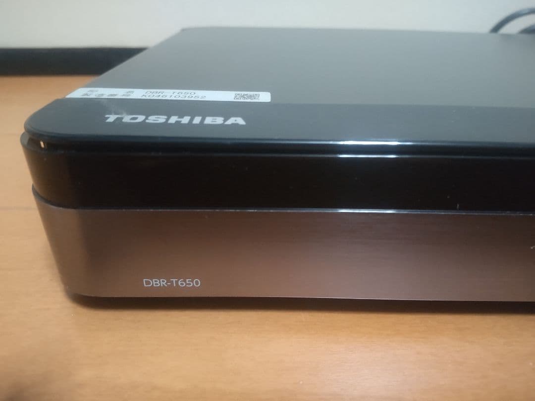 東芝　REGZA　DBR―T650 1TB→3TB プチメンテ済み
