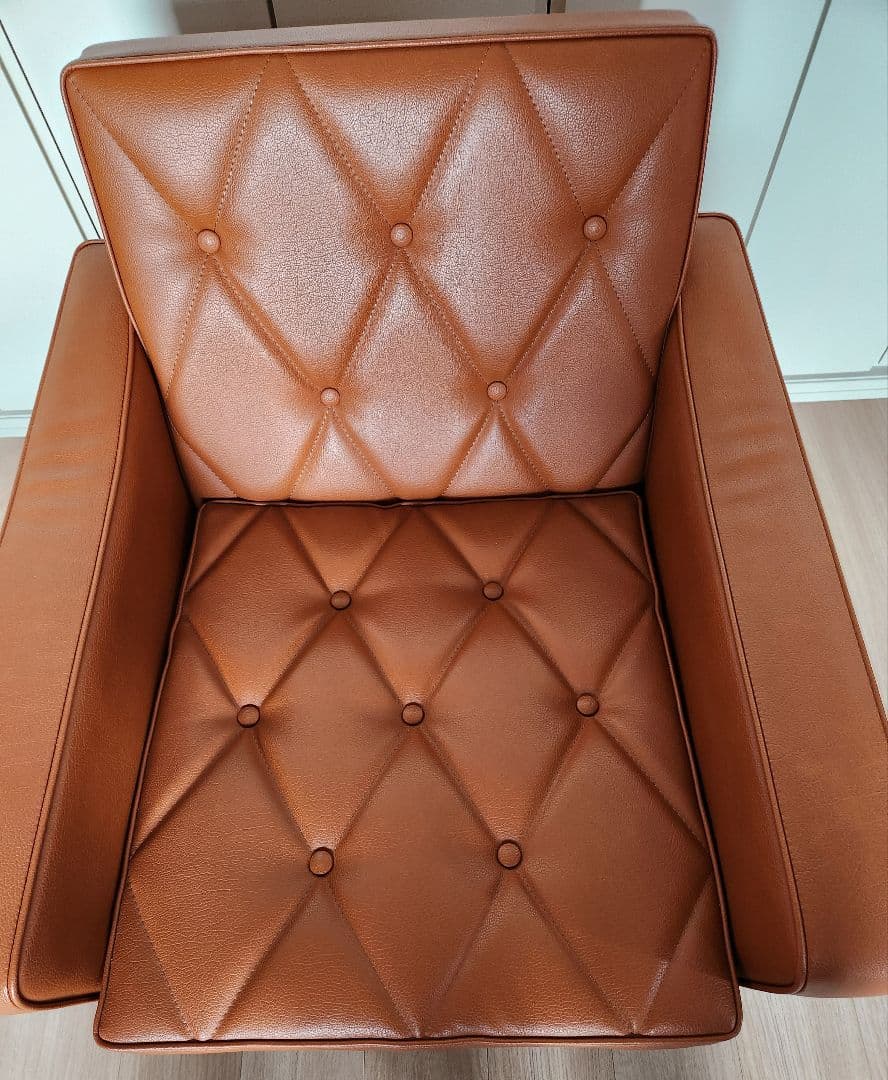 (週末値下)カリモク60 ロビーチェア（美品）　リーベルブラウン