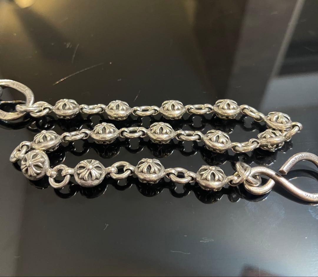 ※インボイス原本 クロムハーツ ウォレットチェーン #2BALL SHORT-S