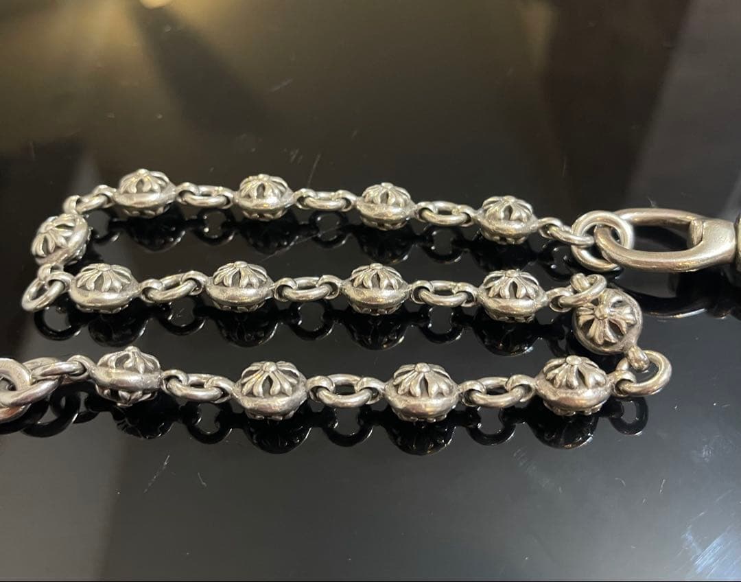 ※インボイス原本 クロムハーツ ウォレットチェーン #2BALL SHORT-S