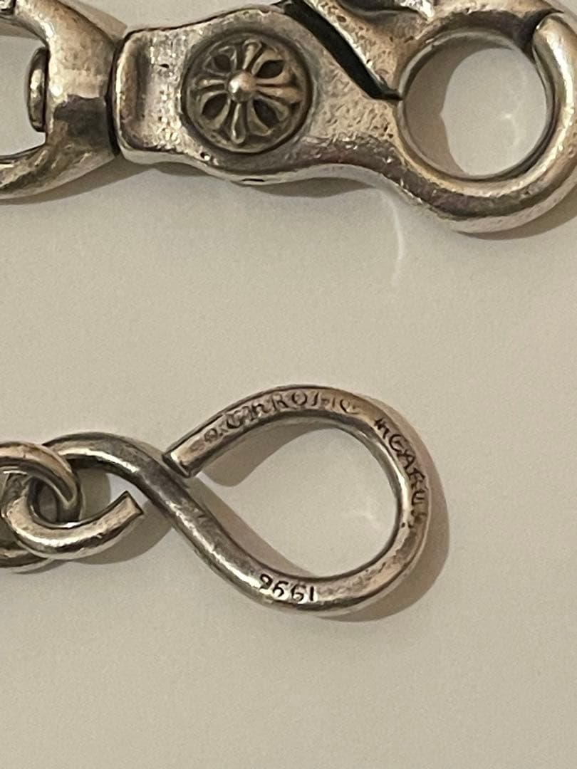 ※インボイス原本 クロムハーツ ウォレットチェーン #2BALL SHORT-S