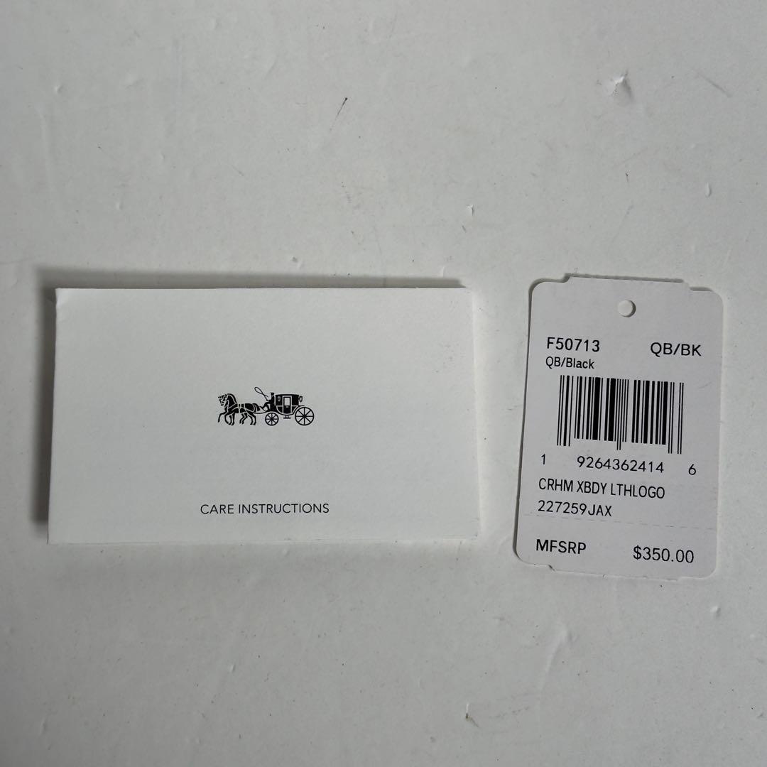 美品　コーチ　ショルダーバッグ　　クロスボディ　黒