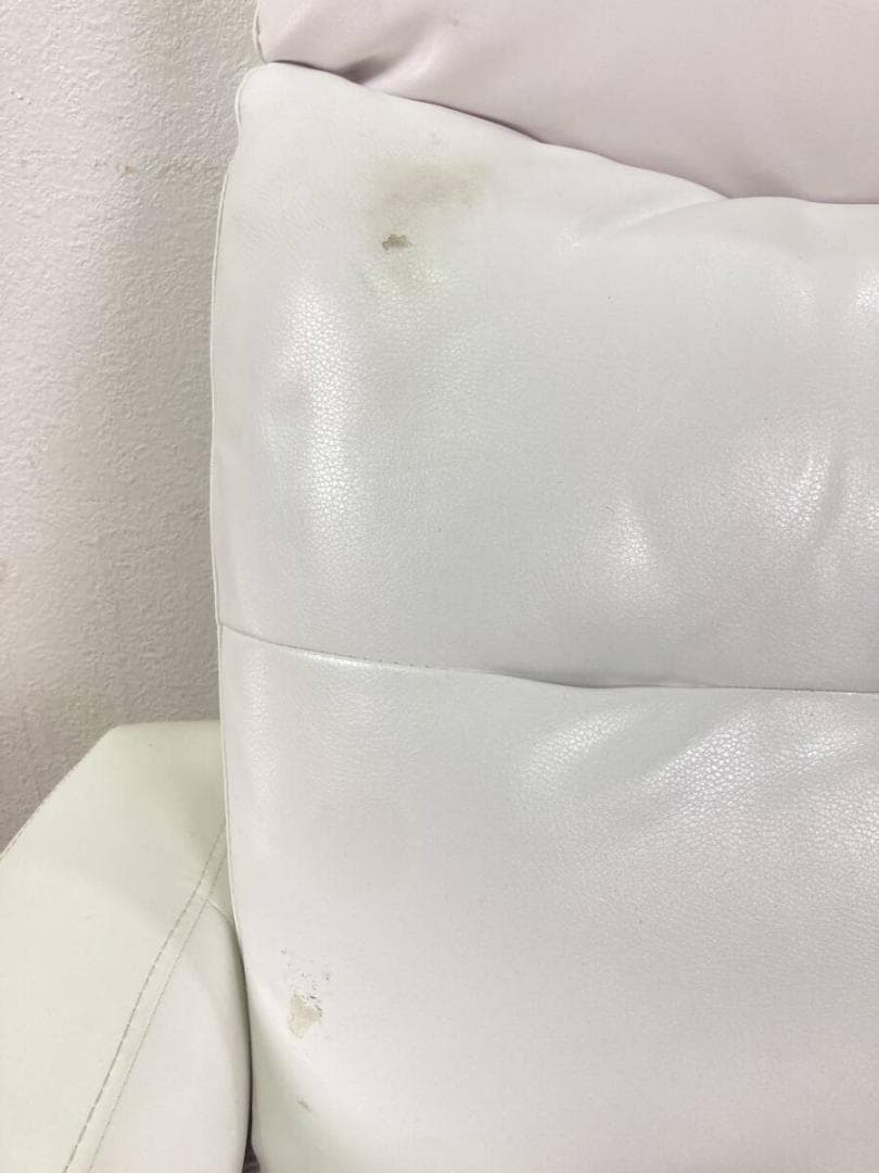 電動リクライニングソファ シングルソファ 白 ホワイト マツエク 店舗什器