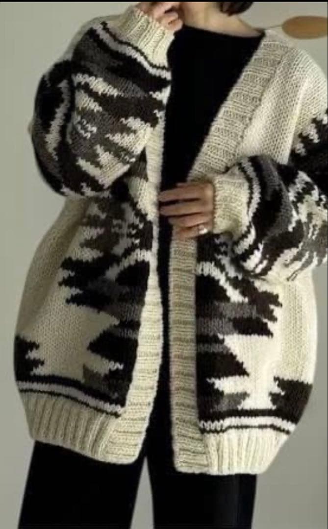 ARGUE オーバーサイズニットカーディガン