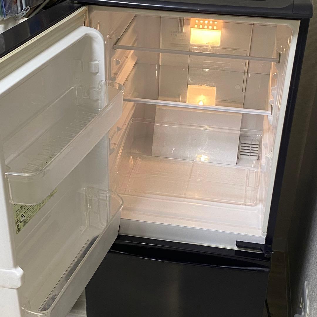 送料込み　SHARP 140L 冷蔵庫 SJ-14S ブラック