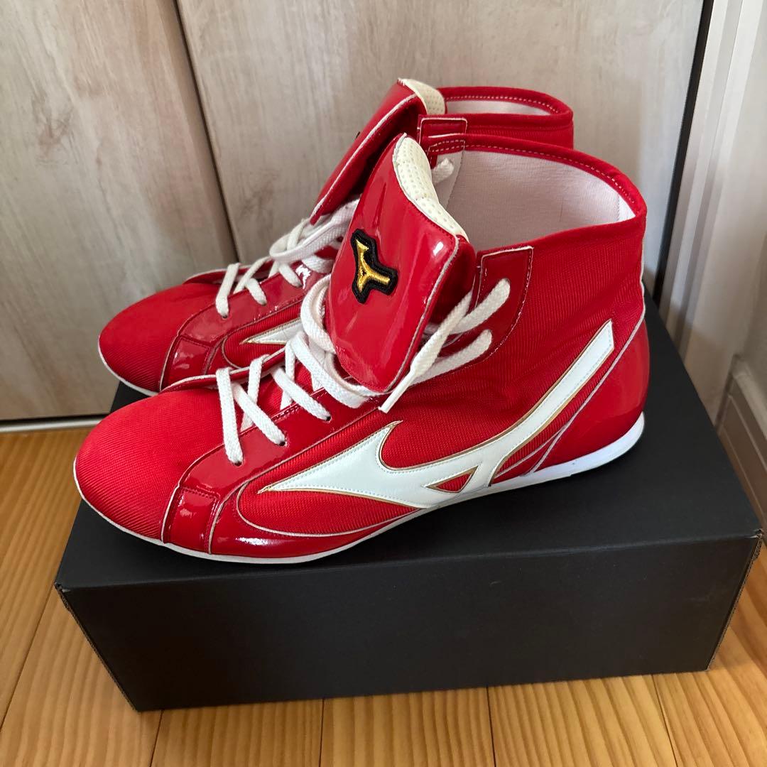 Mizuno ボクシングシューズ レッド