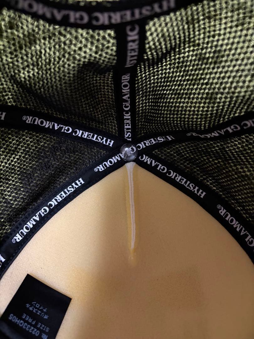 帽子 HYSTERIC GLAMOUR Mesh cap Black