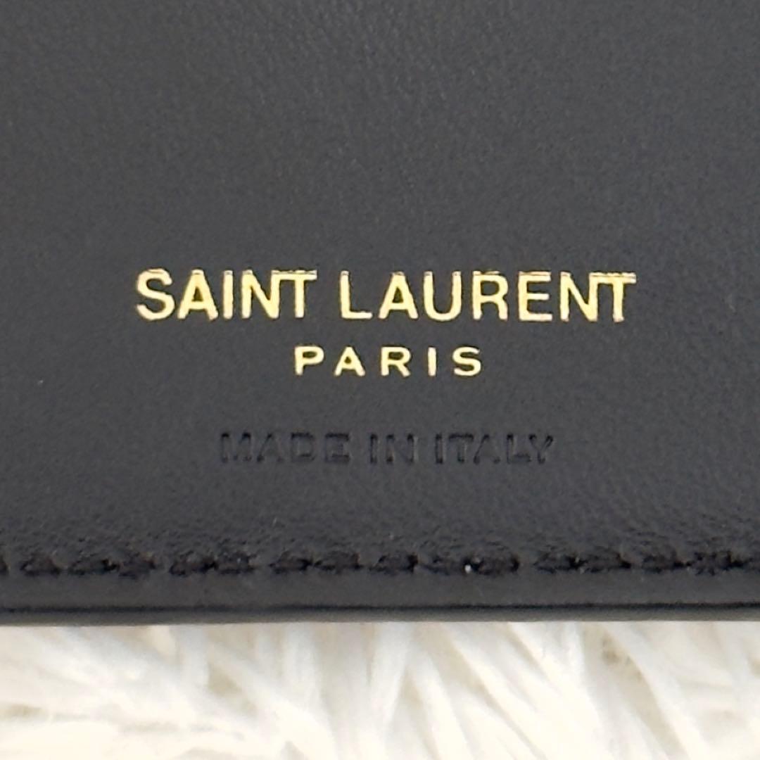 美品✨25年購入 現行 SAINTLAURENT サンローラン 財布 クロコ