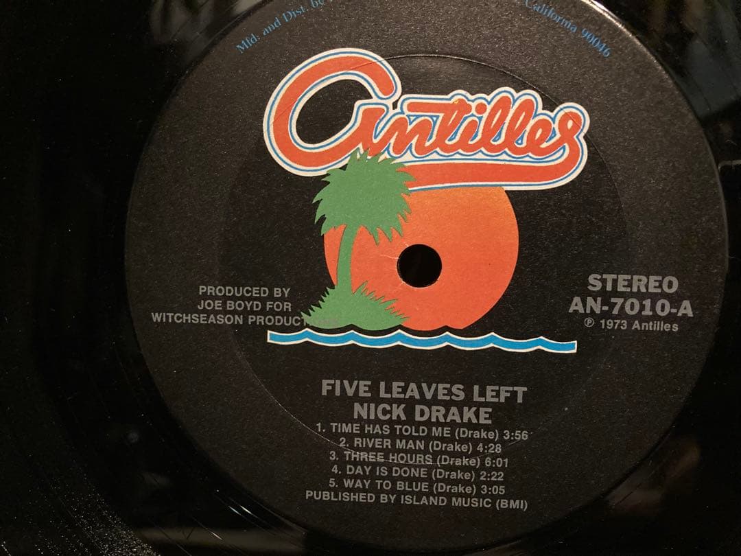 Nick Drake - Five Leaves Left LP ➕1枚