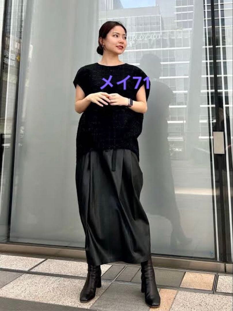 ADORE フィルムモールツィードブラウス