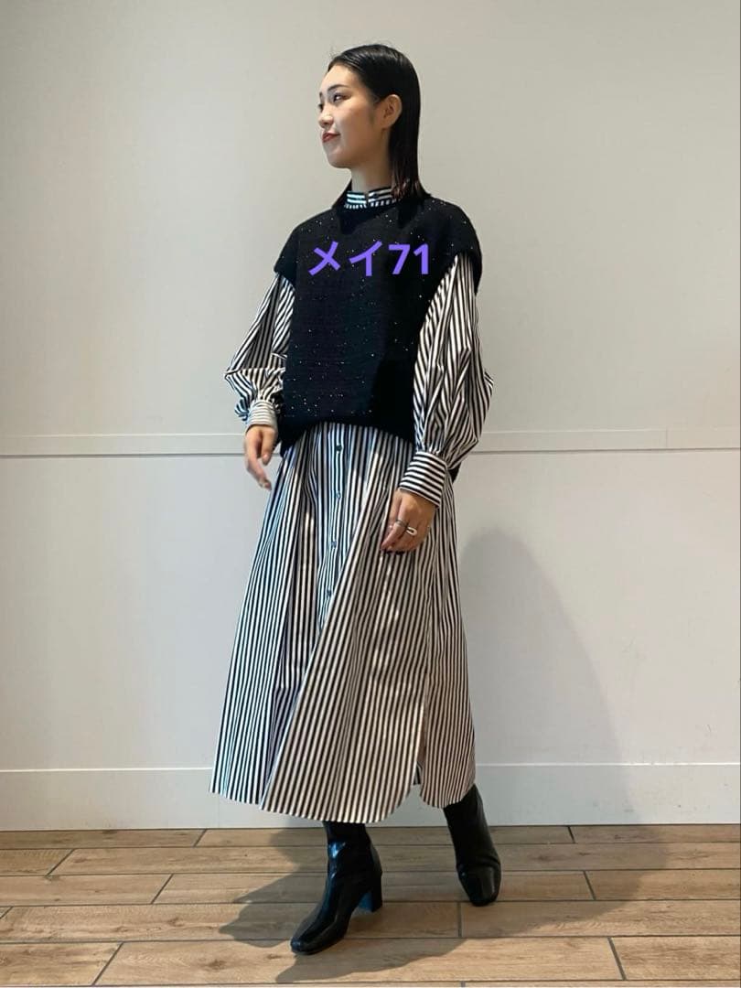 ADORE フィルムモールツィードブラウス