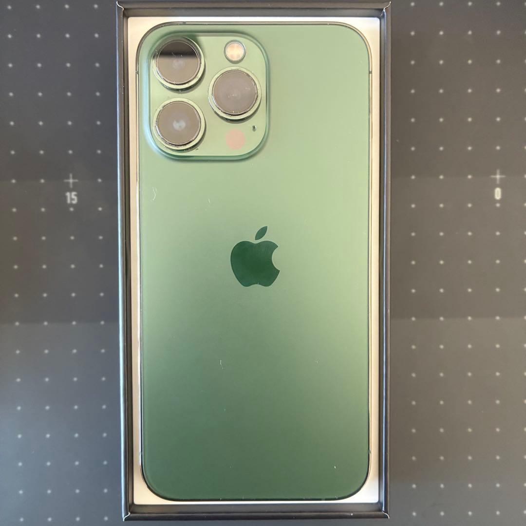 れ*も様 iPhone 13 pro 128gb アルパイングリーン　外箱USB