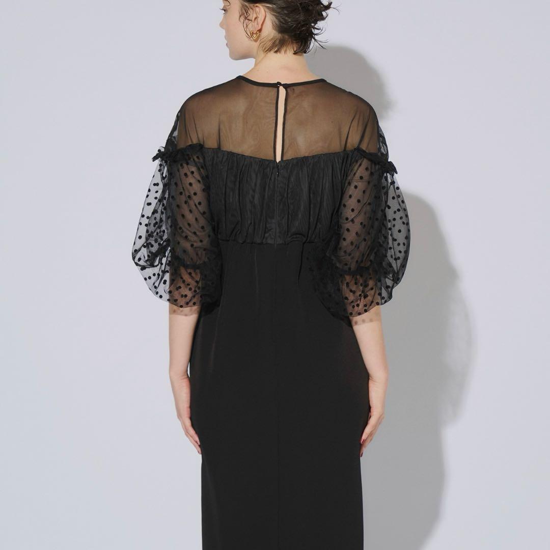 ANDRESD フロッキードットワンピース　新品未使用