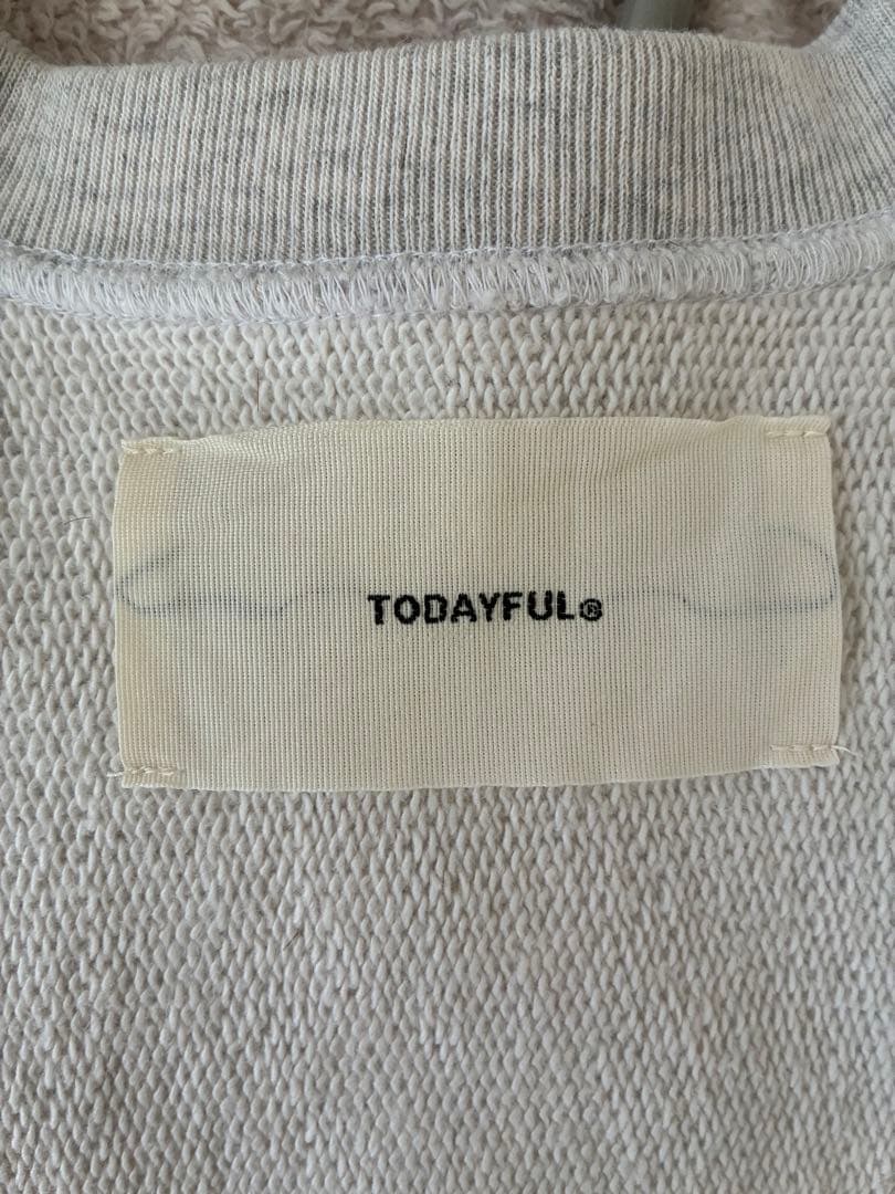 TODAYFUL クロップドスウェットプルオーバー