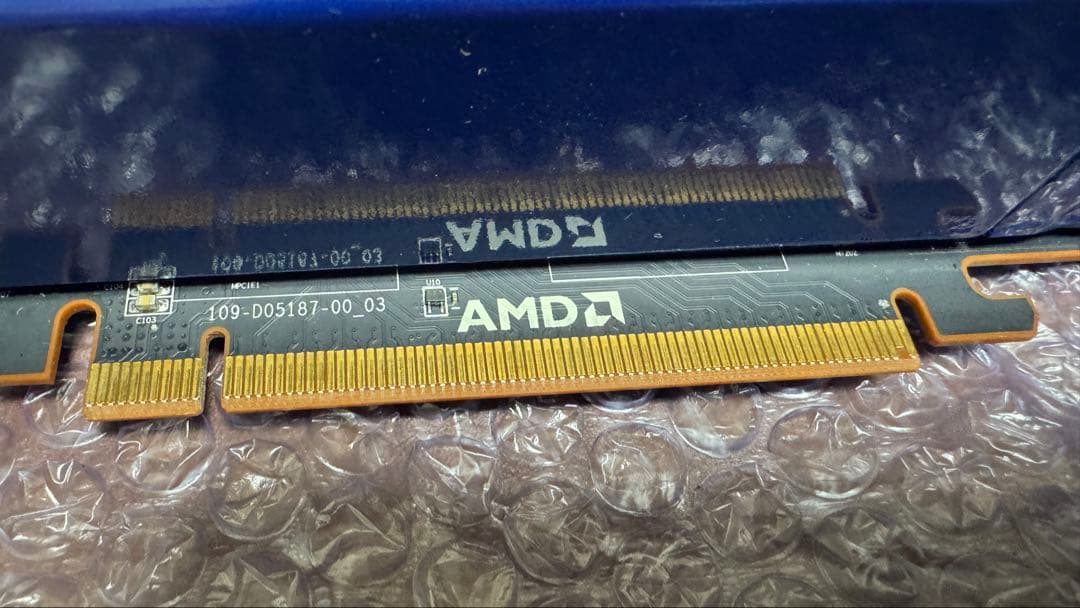 AMD Radeon pro MI25 ー> wx9100化　その1