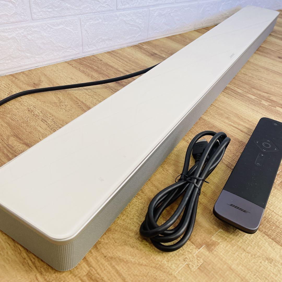 【美品】BOSE サウンドバー ホワイト 美品　動作確認済　SOUNDBAR