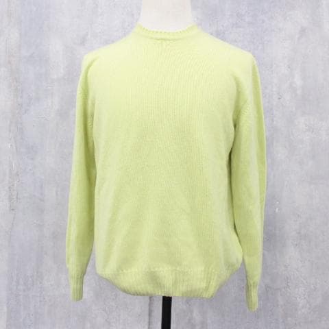 ◇良品 Loro Piana ベビーイエロー クルーネックニット カシミヤ