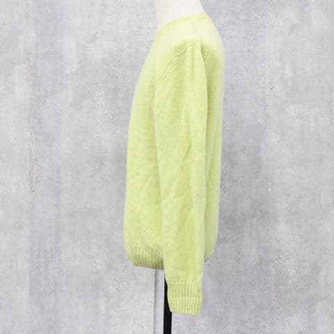 ◇良品 Loro Piana ベビーイエロー クルーネックニット カシミヤ