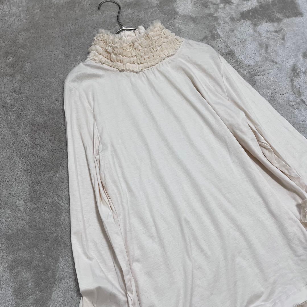 ピンクハウス　フリル　ティアード　ドッキング　チュニック　カットソー