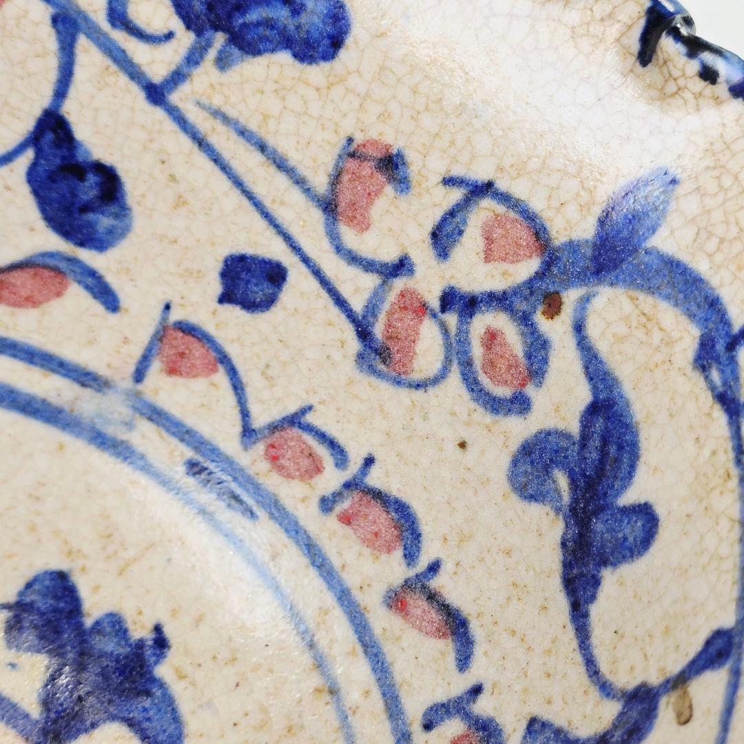 骨董品 中国古磁 青花染付 釉里紅 手絵 鳳紋 海碗 大茶碗 観賞物 美品 在銘