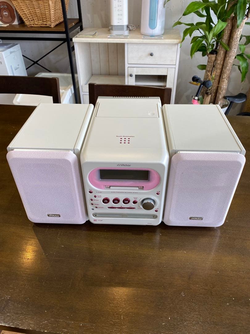 【美品】ビクター CD MD カセット コンポ CA-UXQ10-P