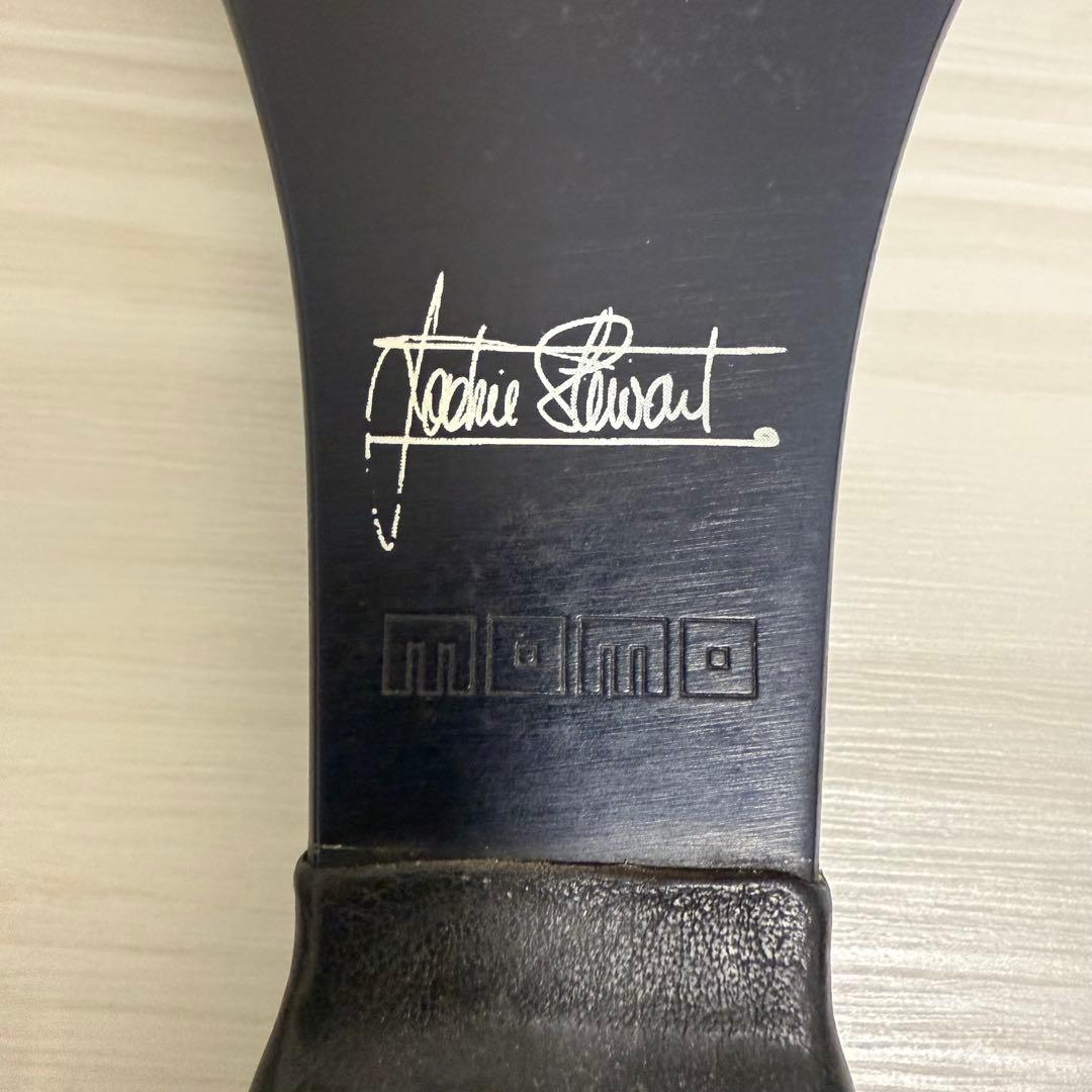 良品 MOMO JACKIE STEWART レザー巻 ステアリング 35cm