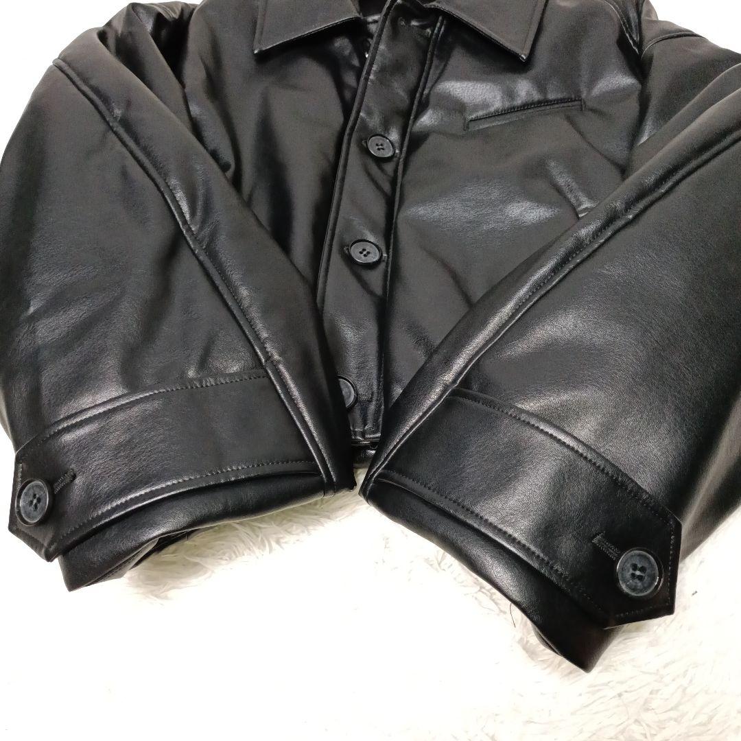 美品・23AW■MAISON SPECIAL ヴィーガンレザーバルーンブルゾン