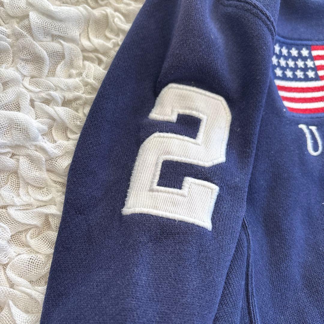 ラルフローレン USAフラッグ ビッグポニージップアップパーカー