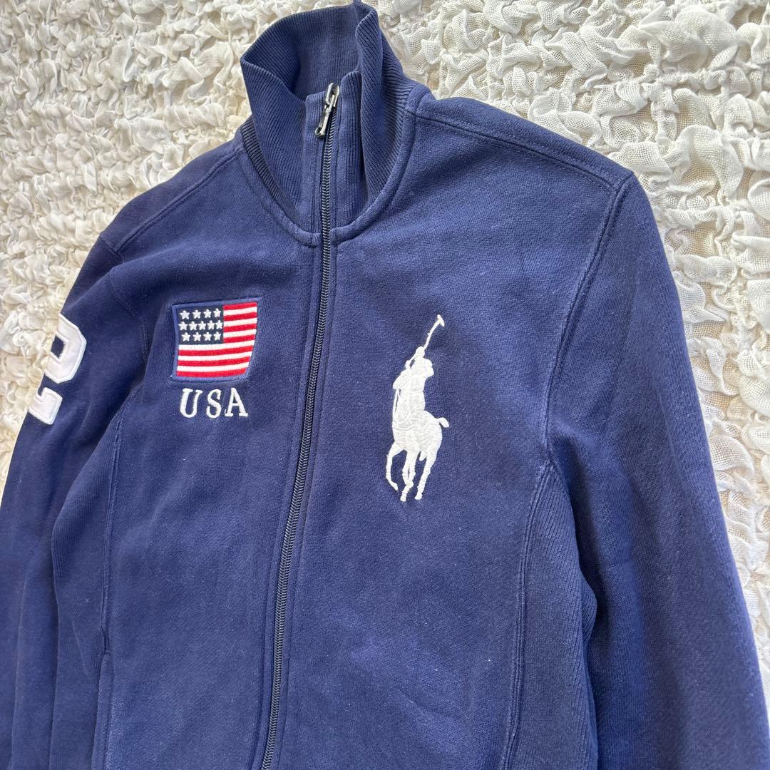 ラルフローレン USAフラッグ ビッグポニージップアップパーカー