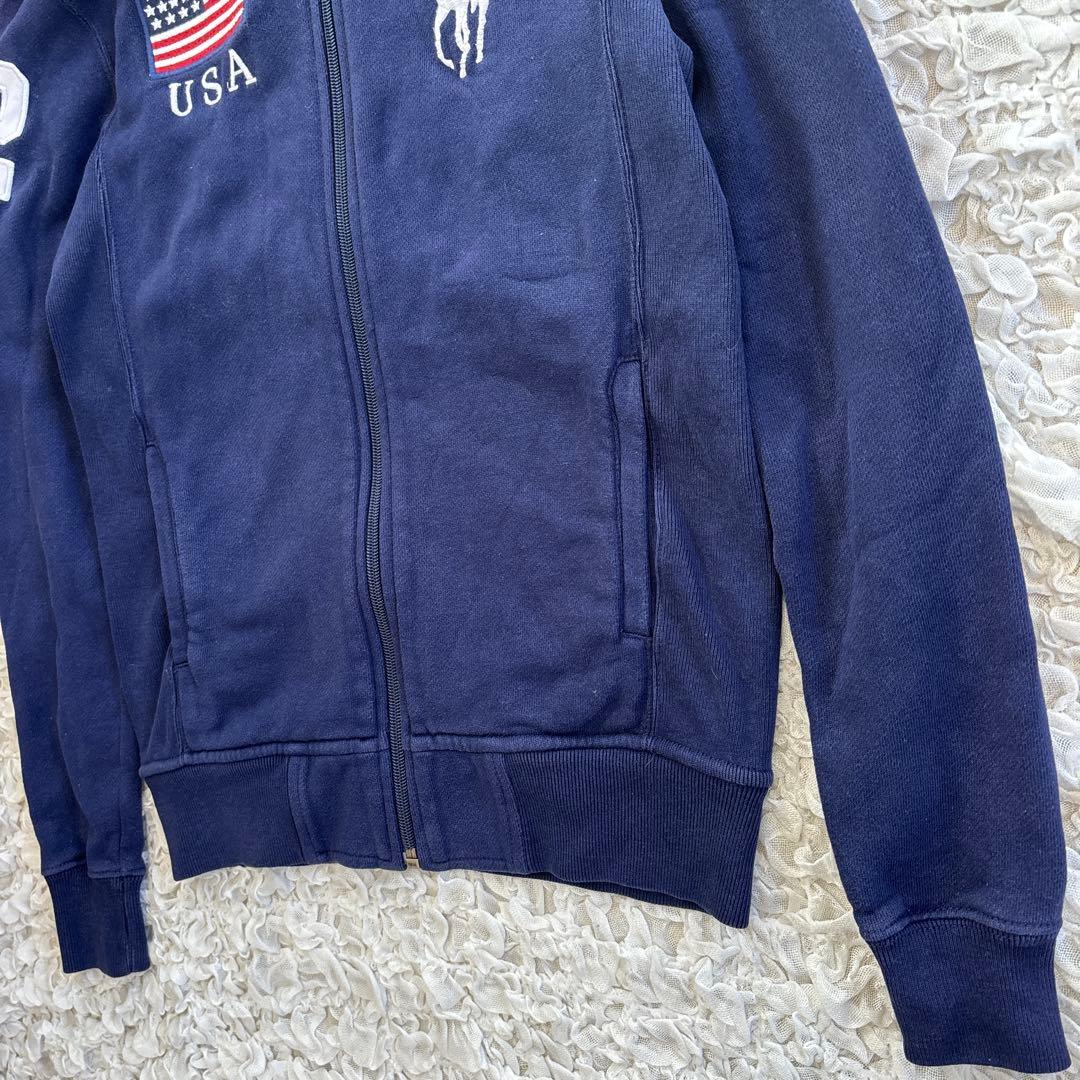 ラルフローレン USAフラッグ ビッグポニージップアップパーカー