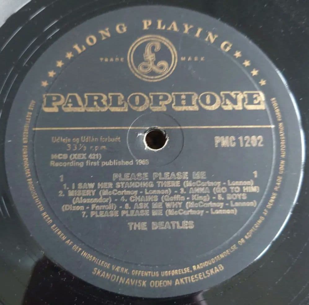 貴重DENMARK盤/THE BEATLES PLEASE PLEASE ME