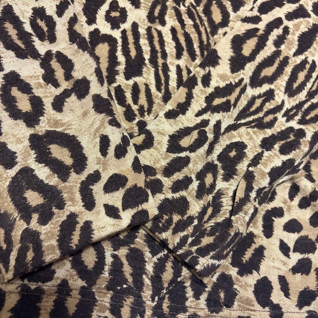 DOLCE&GABBANA レオパード　ヒョウ柄　カットソー　ストレッチ　y2k